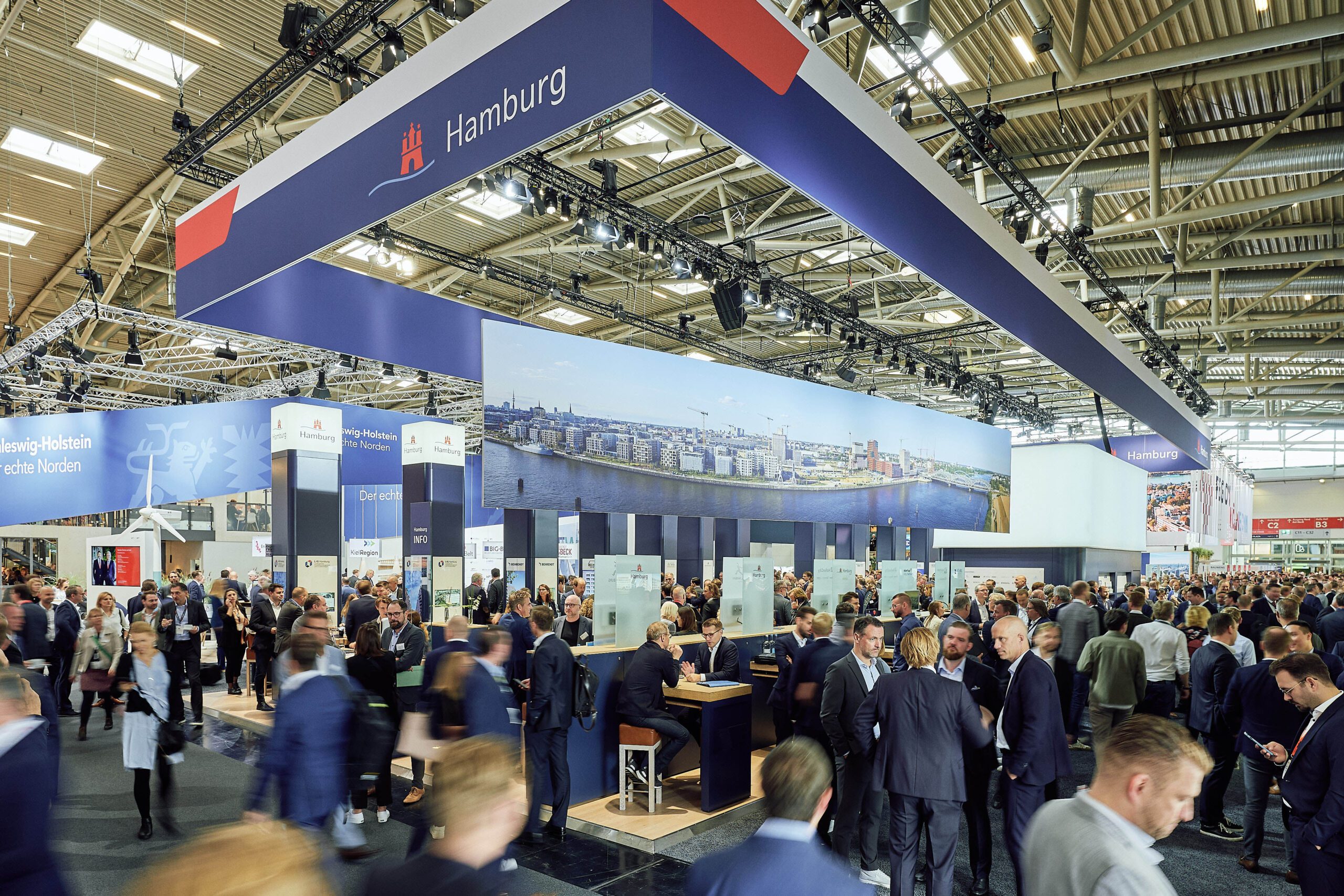 Ausstellungsstand der Stadt Hamburg auf der ExpoReal 2023